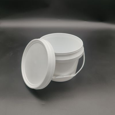 Runder PP-Kunststoffbehälter 5 Liter Polypropylenbehälter mit Metallgriff