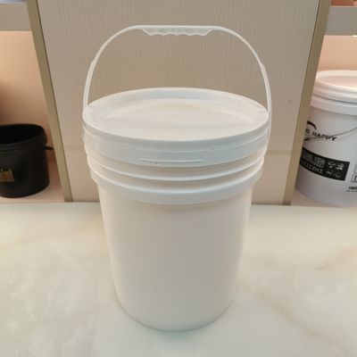 Lebensmittelqualität 5 Gallonen Plastik weiße Eimer mit Deckel stapelbar recycelbar