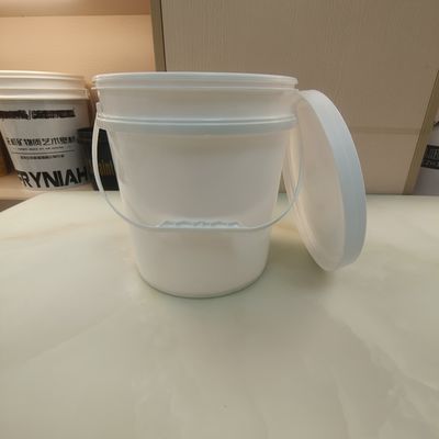 Weiß Schwarz 10L Runder Plastikbehälter aus PP-Material mit Dichtungsdeckel