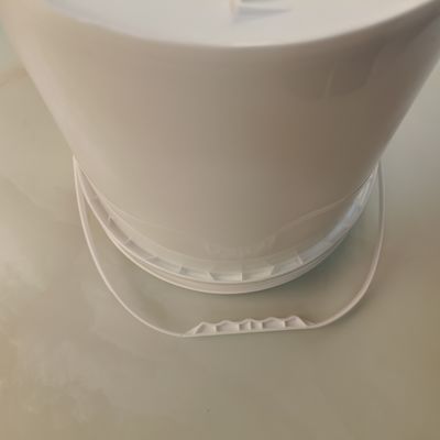 Weiß Schwarz 10L Runder Plastikbehälter aus PP-Material mit Dichtungsdeckel