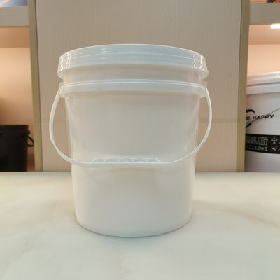 Weiß Schwarz 10L Runder Plastikbehälter aus PP-Material mit Dichtungsdeckel