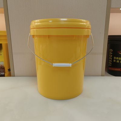 18L 4,8 Gallonen 5 Gallonen Kunststofffarbe Gelber Eimer Hochtemperaturbeständig