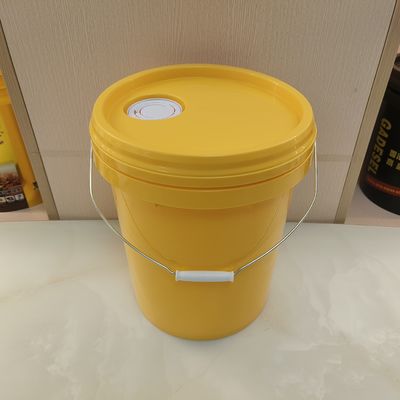 18L 4,8 Gallonen 5 Gallonen Kunststofffarbe Gelber Eimer Hochtemperaturbeständig