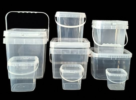 2 Pfund Quadrat Lebensmittellager Plastik Eimer mit Deckel