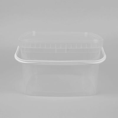 Glatte Oberfläche 5 Gallonen Transparent Plastik Eimer IML Dekoration