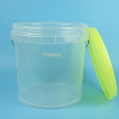 Korrosionsbeständigkeit 5 Gallonen Klarplastik Eimerbehälter Siebdruck