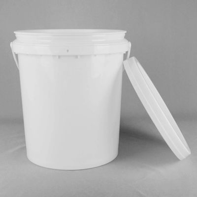 20l weiße Lebensmittelbehälter mit BPA-freiem Deckel, FDA zugelassen
