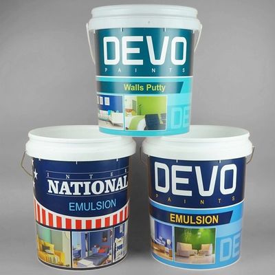 OEM ODM Glatte Oberflächenfarbe Eimer Kunststoff mit Deckel UV-beständig