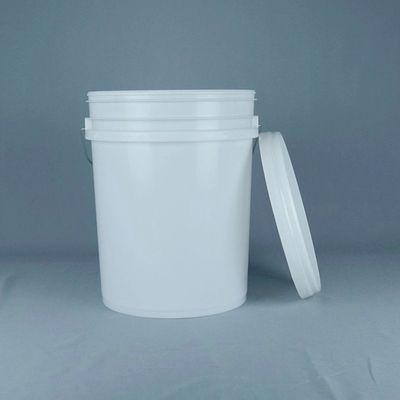 BPA-freie weiße 5 Liter Plastikbehälter mit Deckel für chemisches Pulver