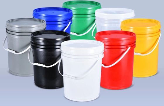 IML Dekoration Chemische Eimer 5 Gallonen Weiß Kunststoff Eimer Put Korrosion