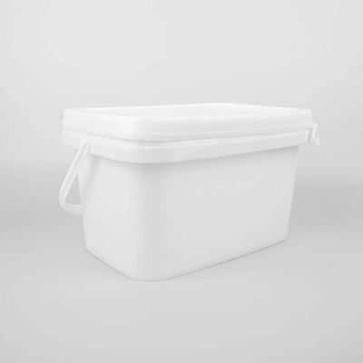 Ergonomische Griff 20l Quadrat-Lager Eimer mit Deckel Rostbeständig