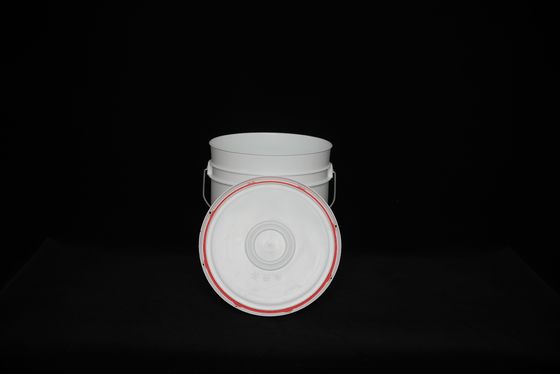 Weiße Runde 5 Gallonen Kunststoff Eimer UV-beständig mit Deckel für die Industrie Landwirtschaft Lebensmittel Medizin